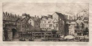 Gezicht op een deel van de stad Parijs, tegen het einde van de 17e eeuw, 1861 door Charles Meryon