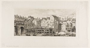 Uitzicht op een deel van de stad Parijs tegen het einde van de XVII eeuw door Charles Meryon
