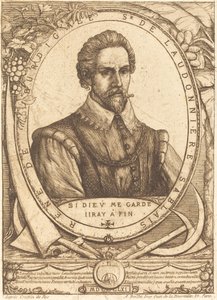 René Laudonnière Sablais (De Burdigale) door Charles Meryon after Crispijn de Passe I