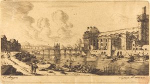 Het Paviljoen van Juffrouw en een Deel van het Louvre