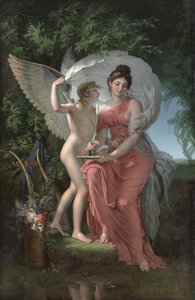 Erato, Muze van Lyrische Poëzie door Charles Meynier