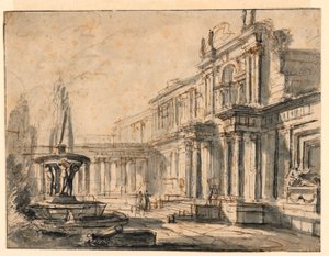 Architectonische Fantasie: Een Binnenplaats