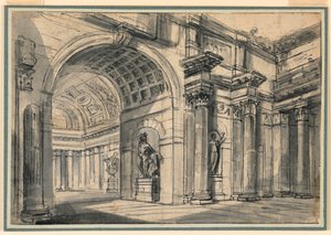 Architectonische Fantasie: Paleisinterieur