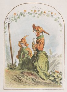 Capucine, uit Les Fleurs Animées door Charles Michel Geoffroy