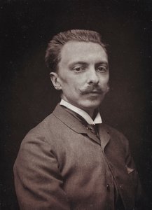 Album Artistique et Biographique, 5e jaar, Salon 1885; portret van de Franse schilder Alfred Paul Marie de Richemont (1857-1911)