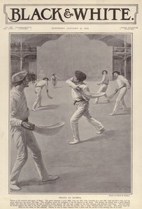 De Baskische sport pelota gespeeld in Olympia, Londen door Charles Mills (after) Sheldon