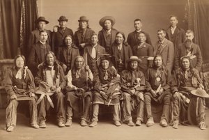 Sioux-delegatie,1891 (foto) door Charles Milton Bell