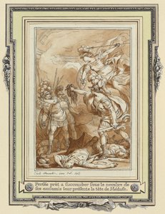 Perseus Verandert Phinneas in Steen met het Hoofd van Medusa