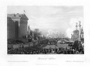 De begrafenis van Napoleon Bonaparte, 1818 door Charles Mottram