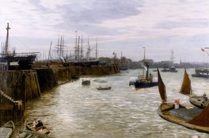 Blackwall, 1872 door Charles Napier Hemy