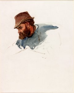 Hoofd van een visser door Charles Napier Hemy