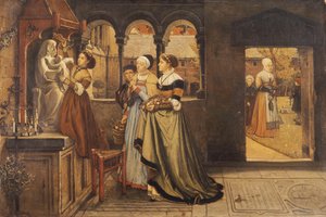 Voor het feest van Onze Lieve Vrouw, 1868 door Charles Napier Hemy