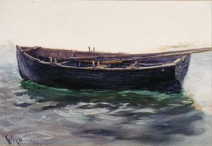 Studie van Boot door Charles Napier Hemy
