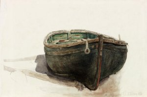 Studie van een sloep door Charles Napier Hemy