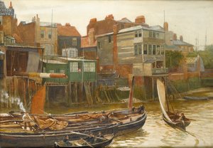 De Theems bij Cold Harbour, Blackwall, 1896