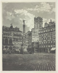 Parijs, Place de Châtelet door Charles Nègre