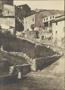 Een straat in Grasse, 1852