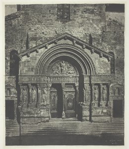 Arles: De westelijke portiek van Saint-Trophime, 21 oktober 1854, gedrukt 1982 door Charles Nègre