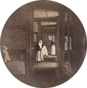 Asile Impérial de Vincennes: de Lingerie, 1859 door Charles Nègre