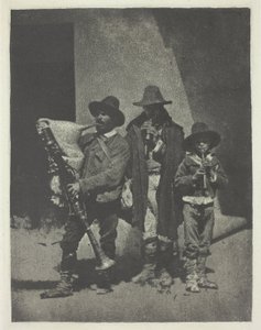 Straatmuzikanten Staand