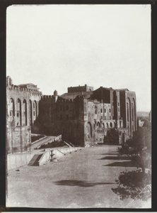 Het paleis van de paus, Avignon door Charles Nègre