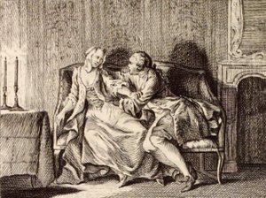 Het gebed van Sint-Juliaan door Charles Nicolas Cochin