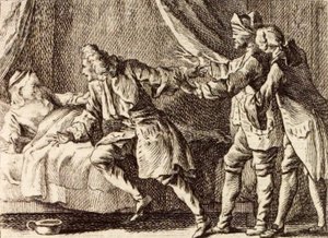 La Mandragore door Charles Nicolas Cochin