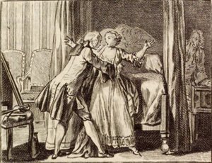 De orenmaker en de matrijzenmaker door Charles Nicolas Cochin