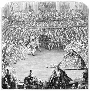 Menuetdanser en de Koning, 1754, 1885