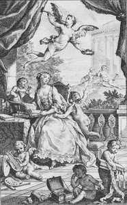 Portret van Madame de Pompadour, ca. 1745 door Charles Nicolas Cochin