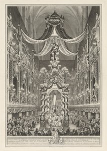 Begrafenis van Catherine Opalinska door Charles Nicolas Cochin II