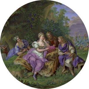Guéridon van Elżbieta Grabowska (detail) door Charles Nicolas Dodin