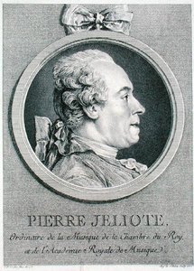 Pierre Jeliote (1713-97) gegraveerd door Augustin de Saint-Aubin 1771