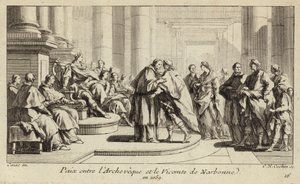 Vrede tussen de bisschop en burggraaf van Narbonne