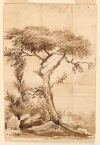 Aan de kust van de Middellandse Zee door Charles Nicolas Ransonnette