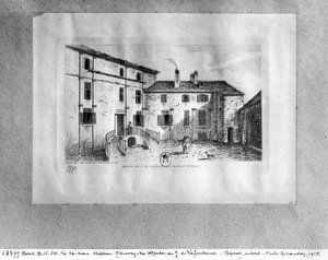 Huis van Jean de La Fontaine in Chateau-Thierry, 1838