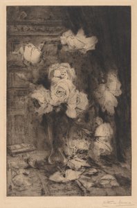Studie van Rozen door Charles Nicolas Storm van 