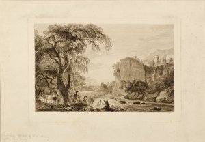 Landschap door Charles Oliver Murray