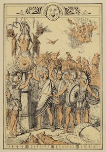 Verhalen van Lucianus: Het maanvolk verrast door de wolkcentauren door Charles Oliver Murray
