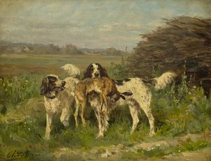 Einde van de jacht, ca. 1850-?97 door Charles Oliver de Penne