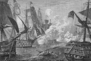Bombardement van Acre, ca. 1880 door Charles Olivier Murray