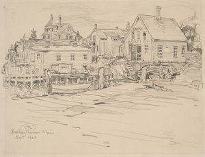 Boothbay Harbor, Maine, 1923 door Charles P. Reiffel