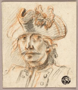 Buste van soldaat door Charles Parrocel