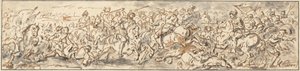 Cavaleriegevecht door Charles Parrocel