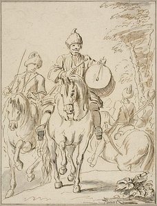 Oosterse ruiters door Charles Parrocel