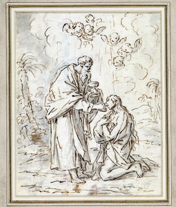 De laatste communie van Maria Magdalena door Charles Parrocel