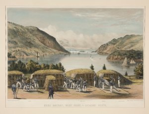 Belegeringsbatterij, West Point - Kijkend naar het noorden