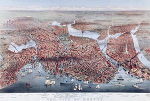 De stad Boston, uitgegeven 1873
