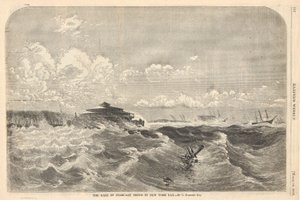 De storm van 10 februari in New York Bay