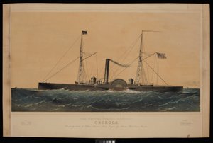 Het kanonneerboot van de Verenigde Staten Osceola... door Charles Parsons